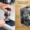 Ninja Luxe Café Premier Espresso & Rapid Cold Brew, Gunmetal, ES601GM | Drip Coffee, Built-in Coffee Grinder, Hands-Free Milk Frother, Assisted Tamper for Cappuccinos & Lattes(Stainless Steel)