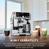Ninja Luxe Café Pro Series, Espresso, Cold Brew, Hot Water, ES701 | Drip Coffee, Integrated Tamper, Built-in Grinder, Hands-Free Frother for Cappuccinos, Lattes, Americanos, Dairy or Non-Dairy(Stainless Steel)