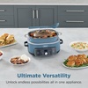 Ninja® PossibleCooker™ PRO 14-in-1, 8.5-qt, Sea Salt Gray, MC1001 | 14-in-1 replaces 14 appliances, Triple Fusion Heat®, slow cook, sauté, roast & steam, nonstick oven-safe pot to 500°F.(Blue)