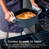 Ninja® PossibleCooker™ PRO 14-in-1, 8.5-qt, Sea Salt Gray, MC1001 | 14-in-1 replaces 14 appliances, Triple Fusion Heat®, slow cook, sauté, roast & steam, nonstick oven-safe pot to 500°F.(Midnight Blue)