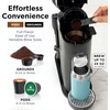 Ninja Single Serve Coffee Maker – Combo Machine, K-Cup Pods and Grounds | 4 Styles of Brewing, up to 24 Oz Cup Sizes, 56 Oz Removable Reservoir, Black, PB051(Standard-Black)
