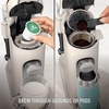 Ninja Single Serve Coffee Maker – Combo Machine, K-Cup Pods and Grounds | 4 Styles of Brewing, up to 24 Oz Cup Sizes, 56 Oz Removable Reservoir, Black, PB051(XL-Stone)