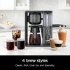 Ninja Specialty Coffee Maker, 10-Cup Carafe, Black Stainless, CM405A | Hot and Iced, 6 Brew Styles, 8 Sizes, Small Cup to Travel Mug, Fold-Away Frother, Permanent Filter, Removable Reservoir
