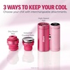 Shark ChillPill 3-in-1 Fan, Mist and Cooling Plate, Haze, FA022LV | 3-in-1 Cooling System, Handheld or Wearable, Drops Skin Temp up to 16°, Indoor + Outdoor Dry-Touch Mist, 10 Speeds(Dragon Fruit)