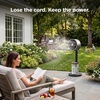 Shark FlexBreeze Pro Mist 2-in-1 Fan with Integrated Mist, White, FA302WH | Corded/Cordless, Pedestal to Tabletop, up to 24-Hr Battery, up to 70 Ft of Power, 5 Speeds, with Integrated Misting Tank(White (FlexBreeze ProMist w/ Portable Tank))