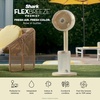 Shark FlexBreeze Pro Mist 2-in-1 Fan with Integrated Mist, White, FA302WH | Corded/Cordless, Pedestal to Tabletop, up to 24-Hr Battery, up to 70 Ft of Power, 5 Speeds, with Integrated Misting Tank(Butter (FlexBreeze ProMist w/ Portable Tank))