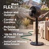 Shark FlexBreeze Pro Mist 2-in-1 Fan with Integrated Mist, White, FA302WH | Corded/Cordless, Pedestal to Tabletop, up to 24-Hr Battery, up to 70 Ft of Power, 5 Speeds, with Integrated Misting Tank(White (FlexBreeze w/ Misting Tool))