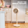 Shark FlexBreeze Pro Mist 2-in-1 Fan with Integrated Mist, White, FA302WH | Corded/Cordless, Pedestal to Tabletop, up to 24-Hr Battery, up to 70 Ft of Power, 5 Speeds, with Integrated Misting Tank(Butter (FlexBreeze ProMist w/ Portable Tank))