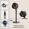 Shark FlexBreeze Pro Mist 2-in-1 Fan with Integrated Mist, White, FA302WH | Corded/Cordless, Pedestal to Tabletop, up to 24-Hr Battery, up to 70 Ft of Power, 5 Speeds, with Integrated Misting Tank(White (FlexBreeze w/ Misting Tool))
