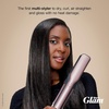 Shark FlexStyle Glam, Ceramic+Powerful Air Styling+Drying System, HD6052SPK | Silki Straightener + Glossi Air Glosser, Wide-Tooth Comb & Diffuser, Scalp Shield(Curly & Coily Hair (Pink))
