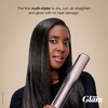 Shark FlexStyle Glam, Ceramic+Powerful Air Styling+Drying System, HD6052SPK | Silki Straightener + Glossi Air Glosser, Wide-Tooth Comb & Diffuser, Scalp Shield(Straight & Wavy Hair (Pink))