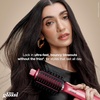 Shark Glossi 2-in-1 Hot Tool & Air Glosser, Lychee Pink, HT302PK | 2-in-1 Hot Tool & Air Glosser Dries, Smooths & Shines Hair in One Step Using Ceramic Plates & Powerful Airflow(Raspberry)