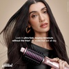 Shark Glossi 2-in-1 Hot Tool & Air Glosser, Lychee Pink, HT302PK | 2-in-1 Hot Tool & Air Glosser Dries, Smooths & Shines Hair in One Step Using Ceramic Plates & Powerful Airflow(Lychee)