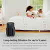 Shark NeverChange Compact Pro Air Purifier, HP071BRN, Winter Fog | For Bedroom, Nursery, Home Office, Dorm, HEPA-Exceeding Filter, Captures Pollutants, Pet Dander, Dust, Odor, Smoke, and More(Charcoal (650 sq. ft))