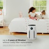 Shark NeverChange Compact Pro Air Purifier, HP071BRN, Winter Fog | For Bedroom, Nursery, Home Office, Dorm, HEPA-Exceeding Filter, Captures Pollutants, Pet Dander, Dust, Odor, Smoke, and More(White (650 sq. ft))