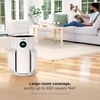 Shark NeverChange Compact Pro Air Purifier, HP071BRN, Winter Fog | For Bedroom, Nursery, Home Office, Dorm, HEPA-Exceeding Filter, Captures Pollutants, Pet Dander, Dust, Odor, Smoke, and More(White (650 sq. ft))
