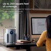 Shark NeverChange Compact Pro Air Purifier, HP071BRN, Winter Fog | For Bedroom, Nursery, Home Office, Dorm, HEPA-Exceeding Filter, Captures Pollutants, Pet Dander, Dust, Odor, Smoke, and More(Dark Grey (250 sq. ft) – 2-Pack)