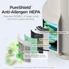 Shark NeverChange Compact Pro Air Purifier, HP071BRN, Winter Fog | For Bedroom, Nursery, Home Office, Dorm, HEPA-Exceeding Filter, Captures Pollutants, Pet Dander, Dust, Odor, Smoke, and More(Dove (250 sq. ft))