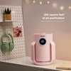 Shark NeverChange Compact Pro Air Purifier, HP071BRN, Winter Fog | For Bedroom, Nursery, Home Office, Dorm, HEPA-Exceeding Filter, Captures Pollutants, Pet Dander, Dust, Odor, Smoke, and More(Quartz (250 sq. ft))