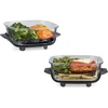 Ninja 6-Cup CleanCrisp Glass Container & Storage Lid, Crispi, XSKSFN6CUP | 450F rated, PFAS and PTFE free, Microwave, freezer and dishwasher-safe(6 Cup (2pk))