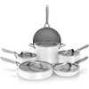 Ninja Ceramic Cookware Set, 11-Piece Kitchen Set, Navy Blue, CW49011 | Extended Life with Comfort Grip, Nonstick Fry Pans, Pots, PTFE Free, Oven & Dishwasher Safe, Stovetop Compatible(White)