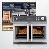 Ninja French Door Premier Air Fry Oven, 10-in-1, 20.3 Qt, Stainless, FO101 | 450F cyclonic air, PFAS-free surface, Air fry, sear crisp, bake, broil, toast, dehydrate(Silver)