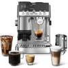 Ninja Luxe Café Mini, Espresso Machine & Drip Coffee, Stainless, ES301 | Built-in Burr Grinder, Precision Scale & Manual Steam Wand, Lattes, Cappuccinos & More(Luxe Café Mini Plus AutoFroth)