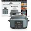 Ninja® PossibleCooker™ PRO 14-in-1, 8.5-qt, Sea Salt Gray, MC1001 | 14-in-1 replaces 14 appliances, Triple Fusion Heat®, slow cook, sauté, roast & steam, nonstick oven-safe pot to 500°F.(Gray)