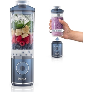 Ninja Blast Max Portable Blender, Twist & Go, 22oz, Navy, BC251NV | Twist & Go removable 22-oz vessel. Auto-iQ Crush & Smoothie programs, cordless. Dishwasher safe, leakproof lid.(Navy)