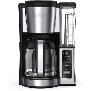 Ninja Fresh Brew Coffee Maker, 12 Cup Glass Carafe, Stainless Steel, CE251(Ninja Coffee Brewer Essential)