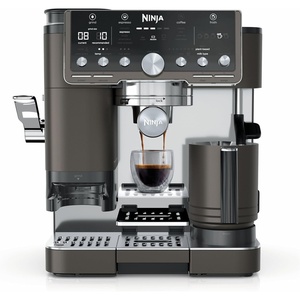 Ninja Luxe Café Pro Series, Espresso, Cold Brew, Hot Water, ES701 | Drip Coffee, Integrated Tamper, Built-in Grinder, Hands-Free Frother for Cappuccinos, Lattes, Americanos, Dairy or Non-Dairy(Mocha)