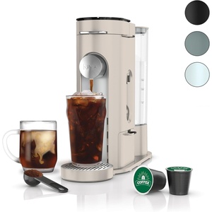 Ninja Pods & Grounds Iced Coffee Maker, K-Cup Pod Compatible, Stone PB041ST | Single-Serve, Brews Grounds, Compact Design, 56-oz. Reservoir, 6-oz. Cup to 24-oz. Travel Mug Brew Sizes(Stone)