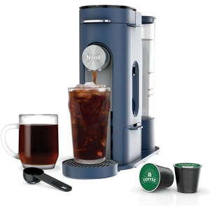 Ninja Pods & Grounds Iced Coffee Maker, K-Cup Pod Compatible, Stone PB041ST | Single-Serve, Brews Grounds, Compact Design, 56-oz. Reservoir, 6-oz. Cup to 24-oz. Travel Mug Brew Sizes(Navy)