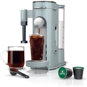 Ninja Single Serve Coffee Maker – Combo Machine, K-Cup Pods and Grounds | 4 Styles of Brewing, up to 24 Oz Cup Sizes, 56 Oz Removable Reservoir, Black, PB051(Standard-Glacier Blue)