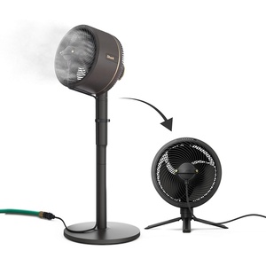 Shark FlexBreeze Pro Mist 2-in-1 Fan with Integrated Mist, White, FA302WH | Corded/Cordless, Pedestal to Tabletop, up to 24-Hr Battery, up to 70 Ft of Power, 5 Speeds, with Integrated Misting Tank(Grey (FlexBreeze w/ Misting Tool))