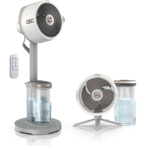 Shark FlexBreeze Pro Mist 2-in-1 Fan with Integrated Mist, White, FA302WH | Corded/Cordless, Pedestal to Tabletop, up to 24-Hr Battery, up to 70 Ft of Power, 5 Speeds, with Integrated Misting Tank(White (FlexBreeze ProMist w/ Portable Tank))