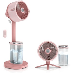 Shark FlexBreeze Pro Mist 2-in-1 Fan with Integrated Mist, White, FA302WH | Corded/Cordless, Pedestal to Tabletop, up to 24-Hr Battery, up to 70 Ft of Power, 5 Speeds, with Integrated Misting Tank(Blush (FlexBreeze ProMist w/ Portable Tank))