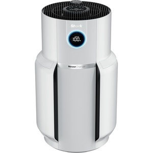 Shark NeverChange Compact Pro Air Purifier, HP071BRN, Winter Fog | For Bedroom, Nursery, Home Office, Dorm, HEPA-Exceeding Filter, Captures Pollutants, Pet Dander, Dust, Odor, Smoke, and More(White (1400 sq. ft))