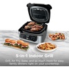 Ninja® Foodi® 6-in-1 Indoor Grill & Air Fryer, 500°F, Black/Silver, EG201 | Cyclonic Grilling, 500°F Surround Searing for char-grilled marks, virtually smoke-free. 6-in-1: Grill, Air Fry, Roast & more.(5-in-1)