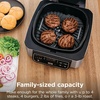 Ninja® Foodi® 6-in-1 Indoor Grill & Air Fryer, 500°F, Black/Silver, EG201 | Cyclonic Grilling, 500°F Surround Searing for char-grilled marks, virtually smoke-free. 6-in-1: Grill, Air Fry, Roast & more.(5-in-1)