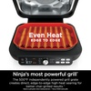 Ninja IG651 Foodi Smart XL Pro 7-in-1 Indoor Grill/Griddle Combo, use Opened or Closed, Air Fry, Dehydrate & More, Pro Power Grate, Flat Top, Crisper, Smart Thermometer, Black