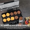 Ninja® Sizzle™ Indoor Grill & Griddle, 14”, 500°F, Grey/Silver, GR101 | Interchangeable nonstick grill & griddle plate, dishwasher-safe lid, 500°F edge-to-edge heat for perfect char-grilled marks.(20 Inch)