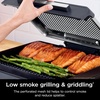 Ninja® Sizzle™ Indoor Grill & Griddle, 14”, 500°F, Grey/Silver, GR101 | Interchangeable nonstick grill & griddle plate, dishwasher-safe lid, 500°F edge-to-edge heat for perfect char-grilled marks.(14 Inch)