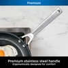 Ninja C33000 Foodi NeverStick Premium 3-Piece Cookware Set, 12-Inch Fry Pan, 5-Quart Sauté Pan with Glass Lid, Hard-Anodized, Nonstick, Durable & Oven Safe to 500°F, Slate Grey(3-Piece Set)