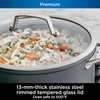 Ninja C33000 Foodi NeverStick Premium 3-Piece Cookware Set, 12-Inch Fry Pan, 5-Quart Sauté Pan with Glass Lid, Hard-Anodized, Nonstick, Durable & Oven Safe to 500°F, Slate Grey(3-Piece Set)