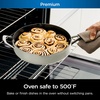 Ninja, Cookware, Steamer, Strainer Basket, Glass Lid and Spatula, Foodi NeverStick PossiblePan, Premium Set with 4-Quart Capacity Pan, Nonstick, Durable, Oven Safe Cookware, Cherry Tart, CW102BL(Vanilla Bean)