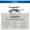 Ninja, Cookware, Steamer, Strainer Basket, Glass Lid and Spatula, Foodi NeverStick PossiblePan, Premium Set with 4-Quart Capacity Pan, Nonstick, Durable, Oven Safe Cookware, Cherry Tart, CW102BL(Vanilla Bean)