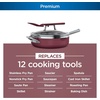 Ninja, Cookware, Steamer, Strainer Basket, Glass Lid and Spatula, Foodi NeverStick PossiblePan, Premium Set with 4-Quart Capacity Pan, Nonstick, Durable, Oven Safe Cookware, Cherry Tart, CW102BL(Cherry Tart)