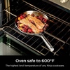 Ninja® EverClad 12″ Fry Pan, Tri-Ply, Stainless, C90030 | Tri-ply: 18/10 stainless, pure aluminum core. No warping, hot spots. All stovetops & induction compatible. Oven safe to 600°F