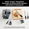 Ninja® NeverDull™ 15-Pc Wood Series Knife Block, Stainless/Walnut, K52015 | Stays razor-sharp 10+ years. Premium German stainless steel blades. Foolproof built-in sharpener. Walnut wood block & handles(14-Piece)